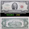 Image 1 : 1963 $2 Red seal United States Note Grades xf