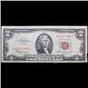 Image 2 : 1963 $2 Red seal United States Note Grades xf