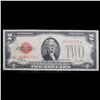 Image 2 : 1928a $2 Red Seal United States Note Rare BA Block Grades vf, very fine