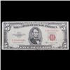 Image 2 : 1953B $5 Red Seal United States Note Grades vf+
