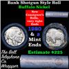 Image 1 : Buffalo Nickel Shotgun Roll in Old Bank Style 'Bell Telephone'  Wrapper 1920 & s Mint Ends Grades
