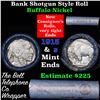 Image 1 : Buffalo Nickel Shotgun Roll in Old Bank Style 'Bell Telephone'  Wrapper 1913 & s Mint Ends Grades
