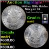 Image 1 : NGC 1882-cc GSA Holder Morgan Dollar $1 Graded ms63 By NGC