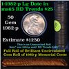Image 1 : ***Auction Highlight*** Uncirculated Lincoln 1c roll, 1982-p Copper Large Date 50 pcs Grades (fc)