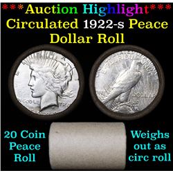 ***Auction Highlight*** Full solid date 1922-s Peace silver dollar roll (fc)