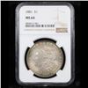 Image 2 : ***Auction Highlight*** 1881-p Rainbow Toned Morgan Dollar $1 Graded ms64 By NGC (fc)