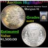 Image 1 : ***Auction Highlight*** PCGS 1882-p Monster Rainbow Toned Morgan Dollar $1 Graded ms64 By PCGS (fc)