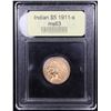Image 4 : ***Auction Highlight*** 1911-s Gold Indian Half Eagle $5 Graded Select Unc By USCG (fc)