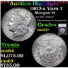 Image 1 : ***Auction Highlight*** 1902-s Vam 7 Morgan Dollar $1 Graded Select+ Unc By USCG (fc)