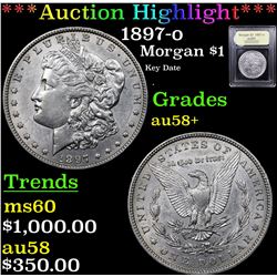 ***Auction Highlight*** 1897-o Morgan Dollar $1 Graded Choice AU/BU Slider+ By USCG (fc)