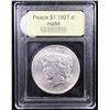 Image 4 : ***Auction Highlight*** 1927-d Peace Dollar $1 Graded Choice Unc By USCG (fc)