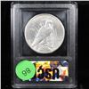 Image 5 : ***Auction Highlight*** 1927-d Peace Dollar $1 Graded Choice Unc By USCG (fc)