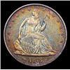 Image 2 : ***Auction Highlight*** 1873-p Arrows Rainbow Toned Seated Half Dollar 50c Graded Select+ Unc By USC