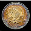 Image 3 : ***Auction Highlight*** 1873-p Arrows Rainbow Toned Seated Half Dollar 50c Graded Select+ Unc By USC