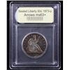 Image 4 : ***Auction Highlight*** 1873-p Arrows Rainbow Toned Seated Half Dollar 50c Graded Select+ Unc By USC