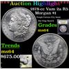 Image 1 : ***Auction Highlight*** 1878-cc Vam 2a R5 Morgan Dollar $1 Graded Choice Unc By USCG (fc)