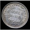 Image 3 : ***Auction Highlight*** 1837 Large Date No Stars Seated Liberty Dime 10c Graded Choice AU/BU Slider+