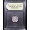 Image 4 : ***Auction Highlight*** 1837 Large Date No Stars Seated Liberty Dime 10c Graded Choice AU/BU Slider+