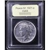 Image 4 : ***Auction Highlight*** 1921-p Peace Dollar $1 Graded Choice Unc By USCG (fc)