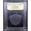 Image 4 : ***Auction Highlight*** 1798/7 s-152 Draped Bust Large Cent 1c Graded g+ By USCG (fc)