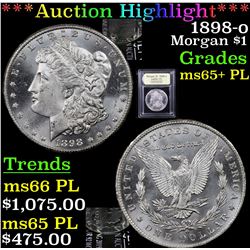 ***Auction Highlight*** 1898-o Morgan Dollar $1 Graded GEM+ PL By USCG (fc)