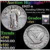Image 1 : ***Auction Highlight*** 1927-s Standing Liberty Quarter 25c Graded vf+ By USCG (fc)