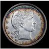 Image 2 : ***Auction Highlight*** 1893-p Rainbow Toned Barber Quarter 25c Graded Choice+ Unc By USCG (fc)