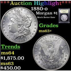 ***Auction Highlight*** 1880-o Morgan Dollar $1 Graded Select+ Unc By USCG (fc)