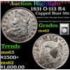 Image 1 : ***Auction Highlight*** 1831 O-113 R4 Capped Bust Half Dollar 50c Graded Select Unc By USCG (fc)