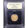 Image 4 : ***Auction Highlight*** 1893-cc Gold Liberty Half Eagle $5 Graded Select Unc By USCG (fc)