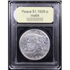 Image 4 : ***Auction Highlight*** 1928-p Peace Dollar $1 Graded Choice Unc By USCG (fc)