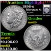 Image 1 : ***Auction Highlight*** 1896-o Morgan Dollar $1 Graded Select Unc By USCG (fc)