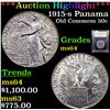 Image 1 : ***Auction Highlight*** 1915-s Panama Pacific Old Commem Half Dollar 50c Graded Choice Unc By USCG (