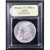 Image 4 : ***Auction Highlight*** 1889-p Colorfully Toned Morgan Dollar $1 Graded GEM+ Unc By USCG (fc)