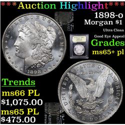 ***Auction Highlight*** 1898-o Morgan Dollar $1 Graded GEM+ PL By USCG (fc)