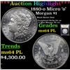 Image 1 : ***Auction Highlight*** 1880-o Micro 'o' Morgan Dollar $1 Graded Choice Unc PL By USCG (fc)
