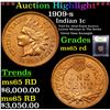 Image 1 : ***Auction Highlight*** 1909-s Indian Cent 1c Graded GEM Unc RD By USCG (fc)