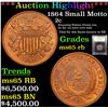 Image 1 : ***Auction Highlight*** 1864 Small Motto Two Cent Piece 2c Graded GEM Unc RB By USCG (fc)