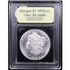 Image 4 : ***Auction Highlight*** 1878-cc Vam 2A R5 Morgan Dollar $1 Graded Choice Unc By USCG (fc)