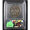 Image 5 : ***Auction Highlight*** 1834 O-109 Rainbow Toned Capped Bust Half Dollar 50c Graded Select Unc By US