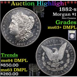 ***Auction Highlight*** 1882-s Morgan Dollar $1 Graded Select Unc+ DMPL By USCG (fc)