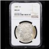 Image 2 : NGC 1889-p Morgan Dollar $1 Graded ms63 By NGC