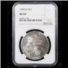 Image 2 : NGC 1904-o Wild Toning Morgan Dollar $1 Graded ms64 By NGC