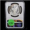 Image 3 : NGC 1904-o Wild Toning Morgan Dollar $1 Graded ms64 By NGC