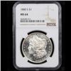 Image 2 : NGC 1880-s Morgan Dollar $1 Graded ms64 By NGC