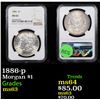 Image 1 : NGC 1886-p Morgan Dollar $1 Graded ms63 By NGC