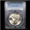 Image 2 : PCGS 1924-p Peace Dollar $1 Graded ms64 By PCGS