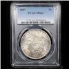 Image 2 : PCGS 1887-p Morgan Dollar $1 Graded ms63 By PCGS
