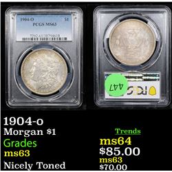PCGS 1904-o Morgan Dollar $1 Graded ms63 By PCGS