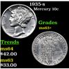 Image 1 : 1935-s Mercury Dime 10c Grades Select+ Unc